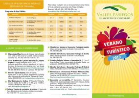 Triptico Verano Valles Pasiegos 2013 