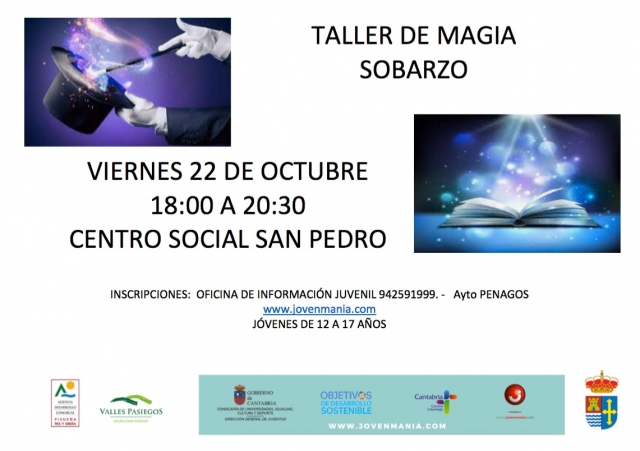 Cartel web Magia Penagos